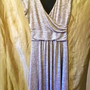 Silver dress from designer boutique never worn